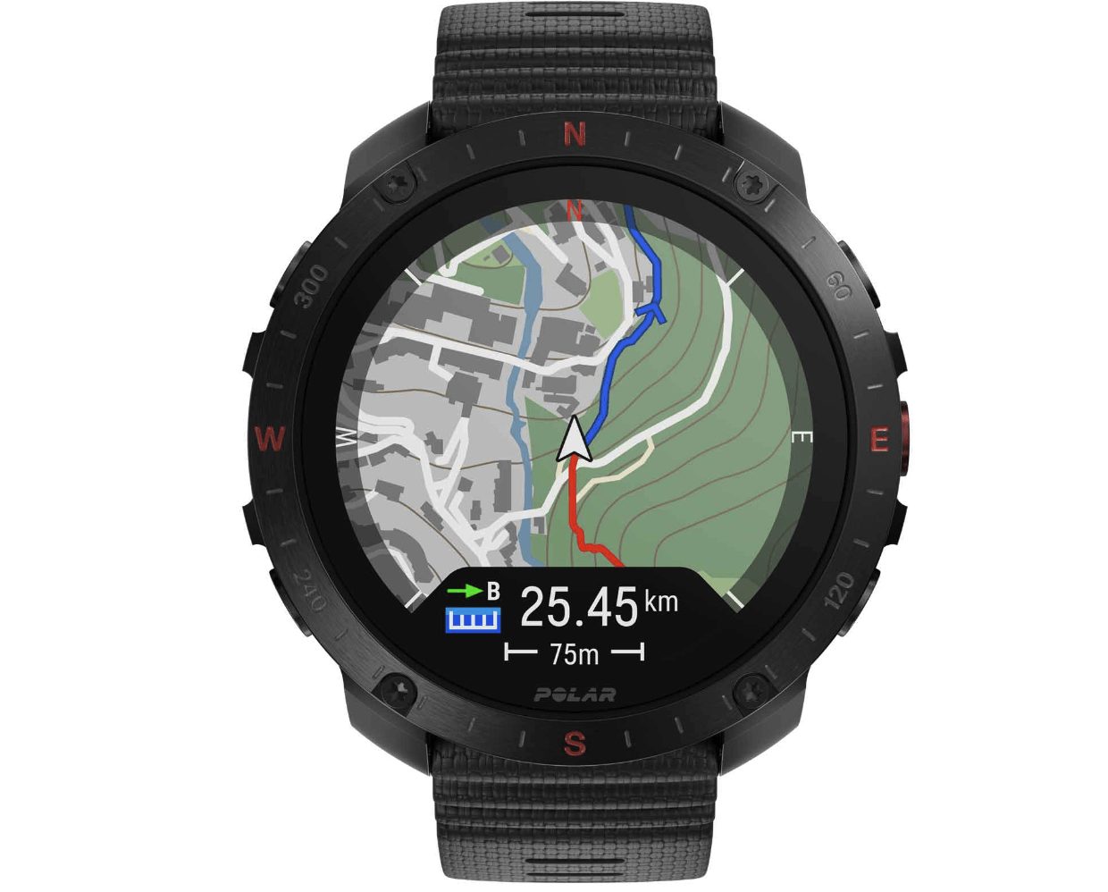 Пульсометр Polar Grit X2 Pro Black S/L 