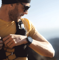 Ремешок силиконовый для часов Polar 22 мм Black S-L