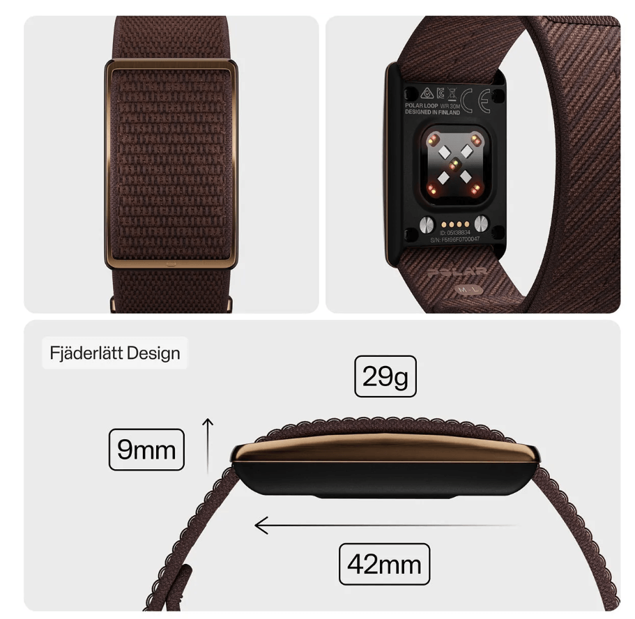 Фитнес-браслет Polar Loop Brown Copper S-L